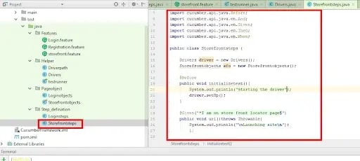 An example of a feature file can be seen above