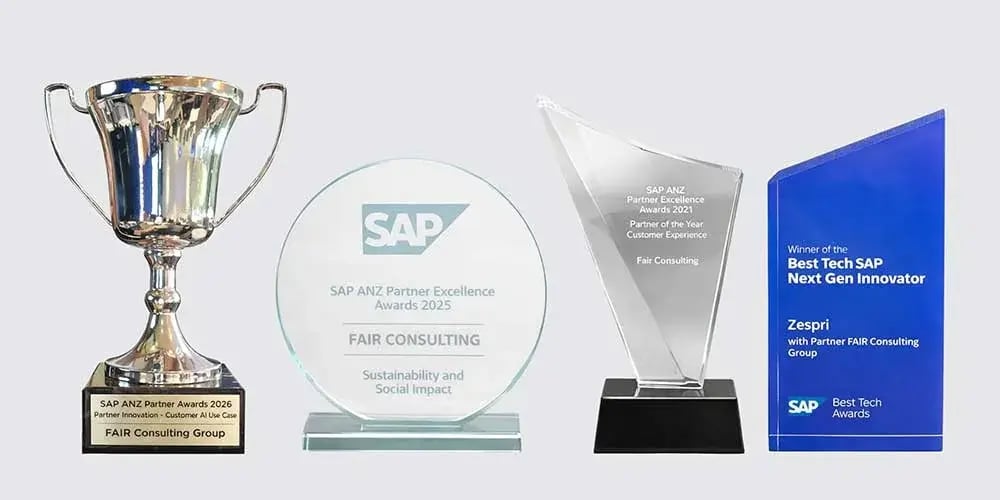 Recognised by SAP for Innovation, Sustainability and Customer Success