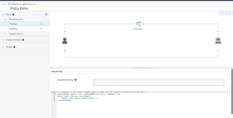 click Edit and go to policies