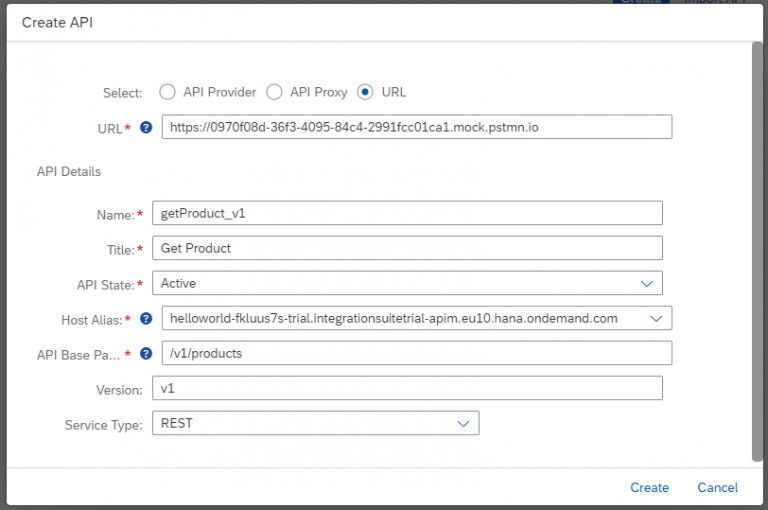 create mock APIs with different paths