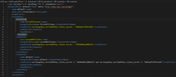 define the conditions for the target endpoints.