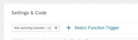 event trigger as this is triggered when an activity is closed