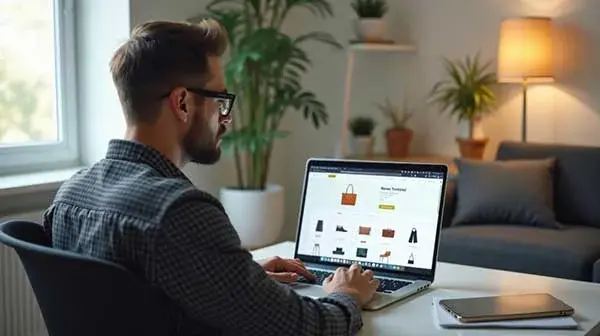 Business buyer exploring products through a B2B digital commerce experience